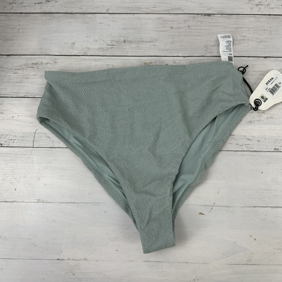 Prana Other - Prana Lahari High Rise Scrunch Swim Bottom Women's Medium Blue Bikini Brief NWT